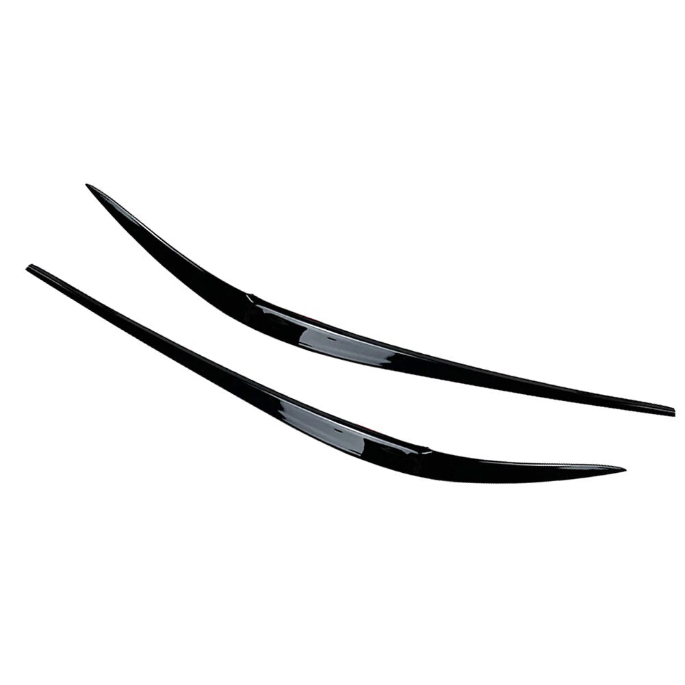 Black ABS Plastic Headlight Eyebrow Eyelid Cover for BMW 3 Series (2019–2021)