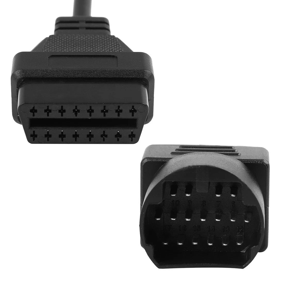 17 Pin to 16 Pin OBD2 Diagnostic Connector Cable for Mazda (DC 12V)