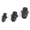 4AN - 6AN - 8AN - 10AN Male Flare to Metric Straight Fitting Adapter Black