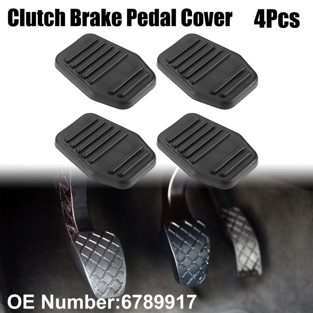 Set of 4 Anti-Slip Clutch Brake Pedal Covers for Ford Focus (1998–2005)