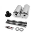 Chrome Spike Frame Sliders for Kawasaki Ninja ZX-6R (2005–2006)
