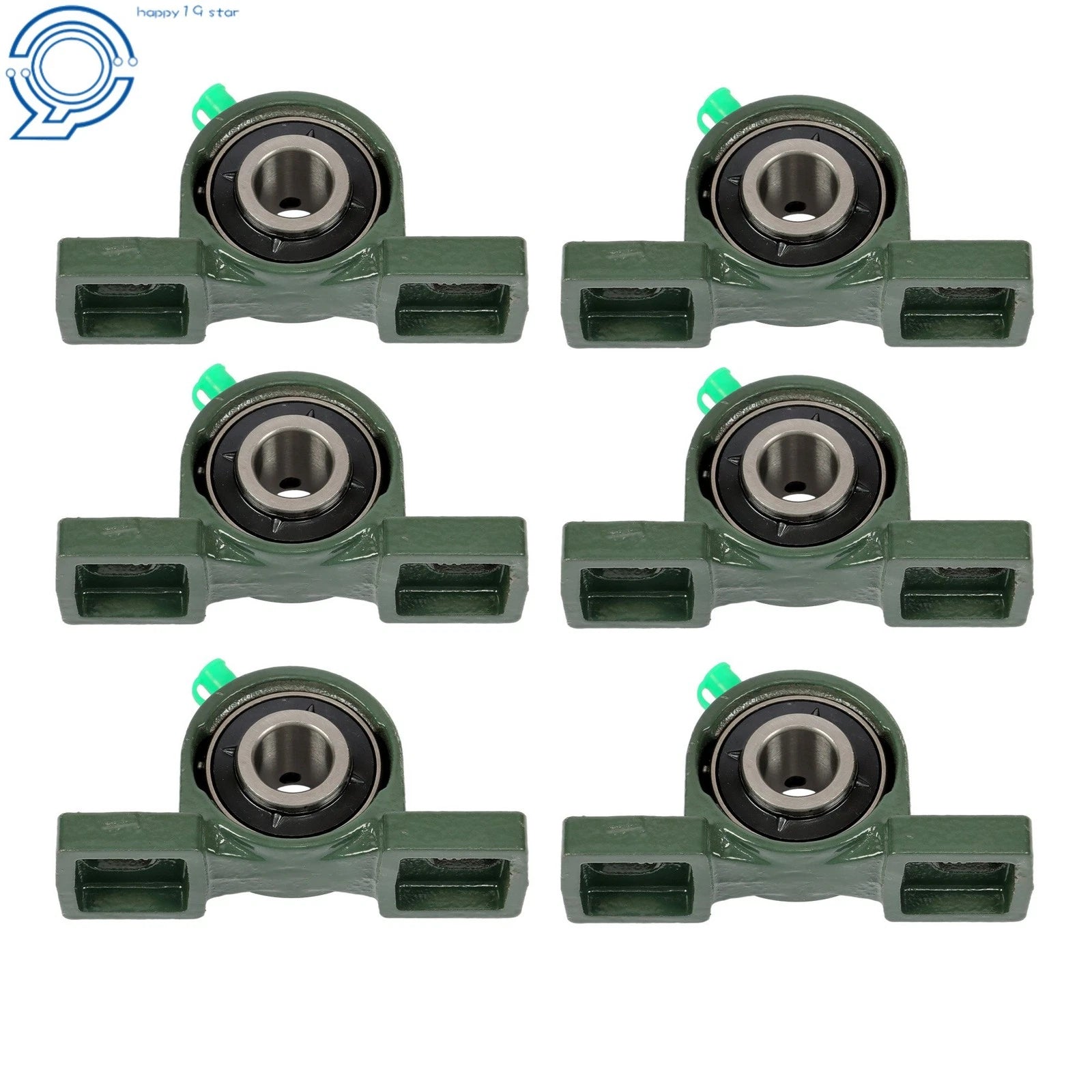 6X UCP204-12 Pillow Block Bearing for (Self-Aligning, 3/4" Bore)