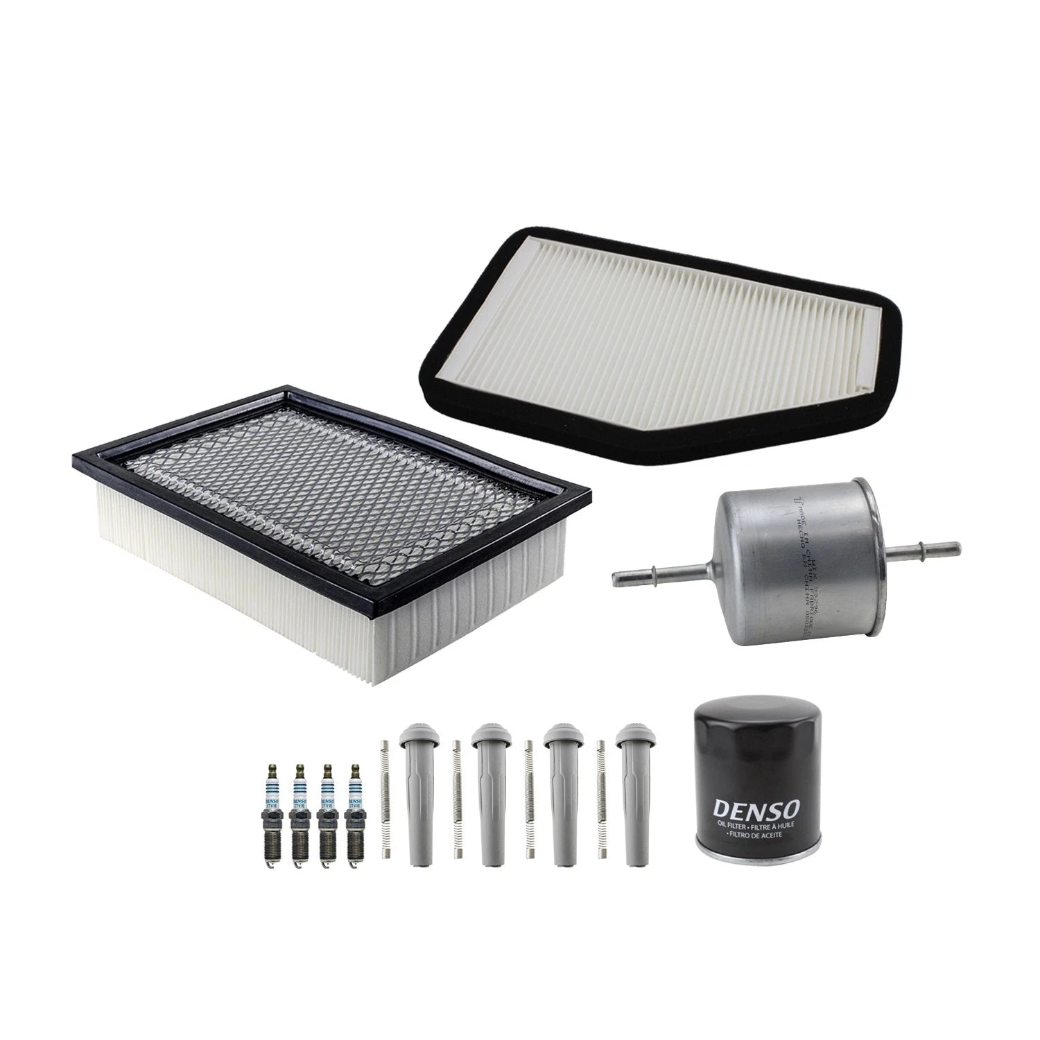 Tune Up Kit 4 Spark Plugs & Boots for Escape Mariner Tribute (2001–2012)