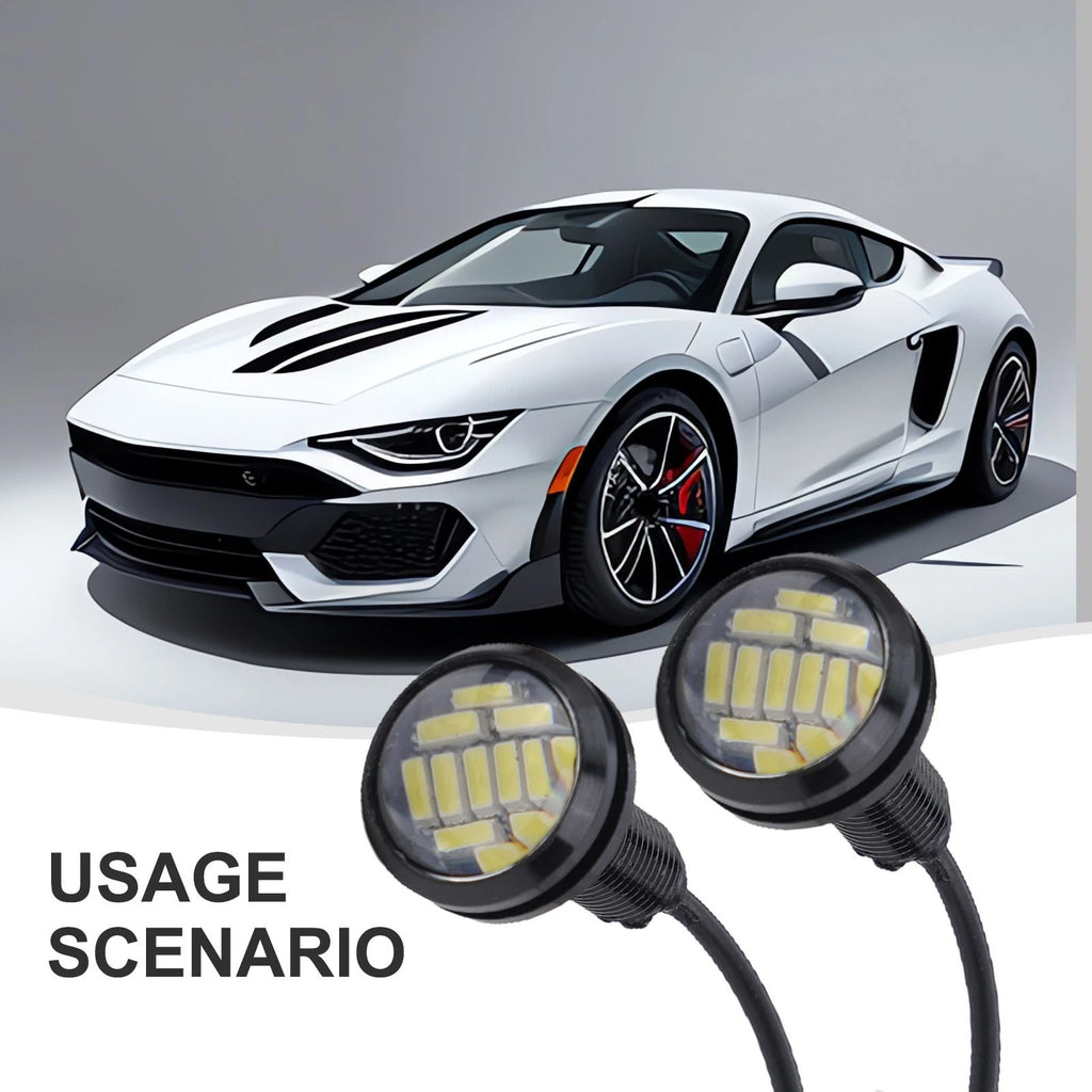 2X LED Reversing Backup Lamp Light for Car (12V)
