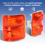 Pair of Side Mirror Turn Signal Light Lenses for Ford F-250 F-550 (2008–2016)