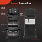 Front Left Power Window Switch for Honda Accord (2008-2012)