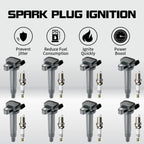 8PCS Ignition Coils & Spark Plugs for Toyota Land Cruiser Tundra (2000–2006) UF230