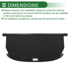 Retractable Cargo Cover for Hyundai IX35 2018-2020 - Gloss Black