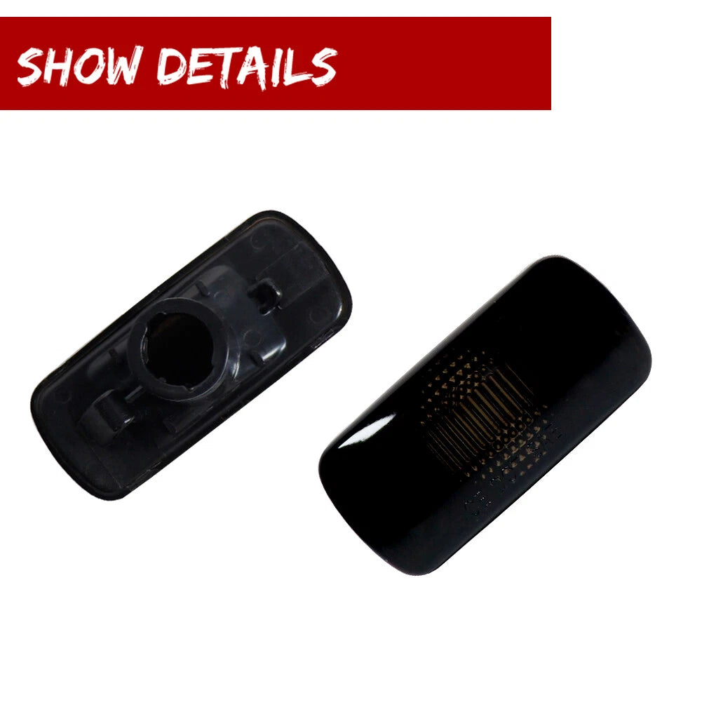 Set of 4 Smoked Lens Fender Side Marker Lamp Housings for Dodge RAM (2010–2018)