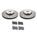 Set of 4 Front Brake Disc Rotors & Pads for BMW F90 F92 F93 M5 M8 GC