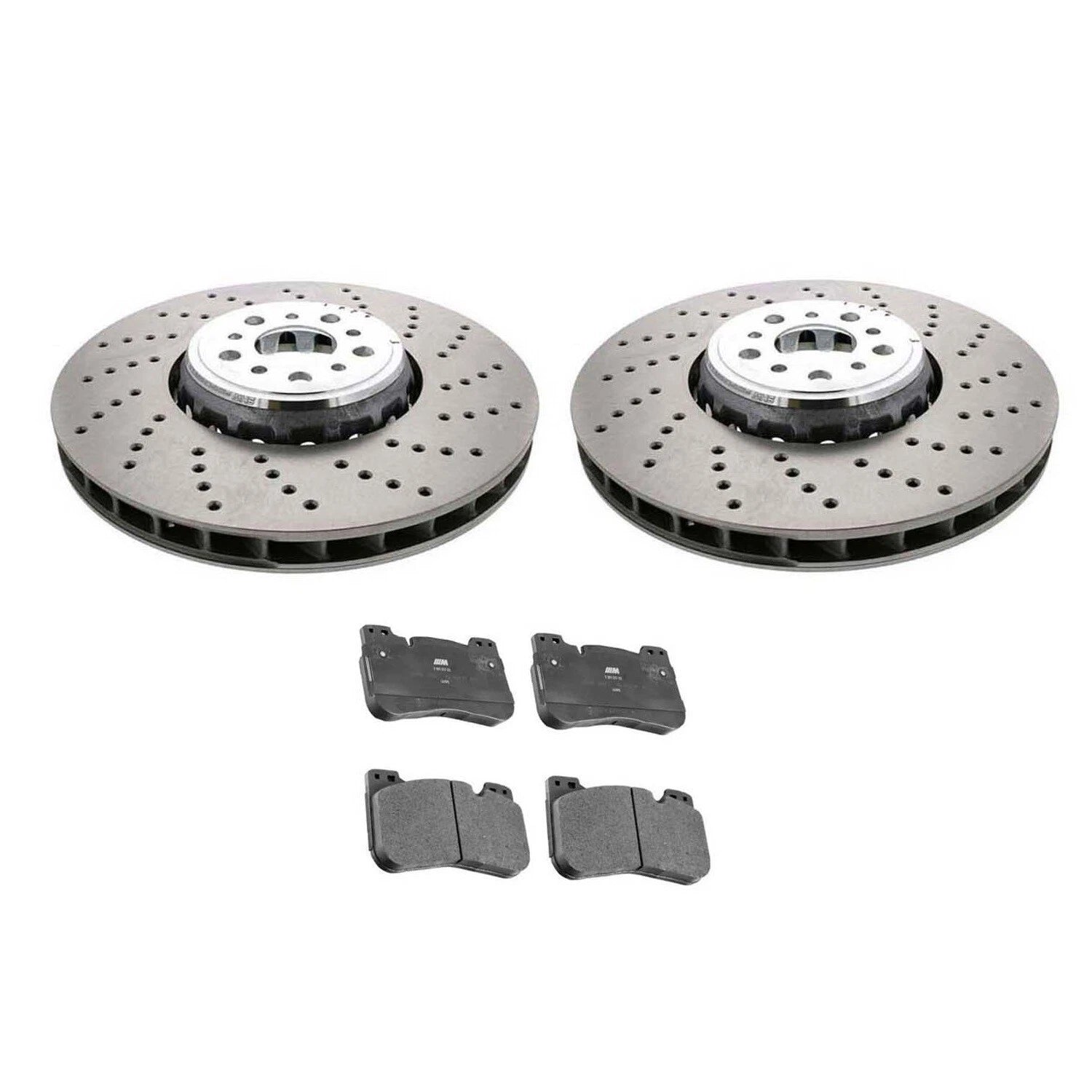 Set of 4 Front Brake Disc Rotors & Pads for BMW F90 F92 F93 M5 M8 GC