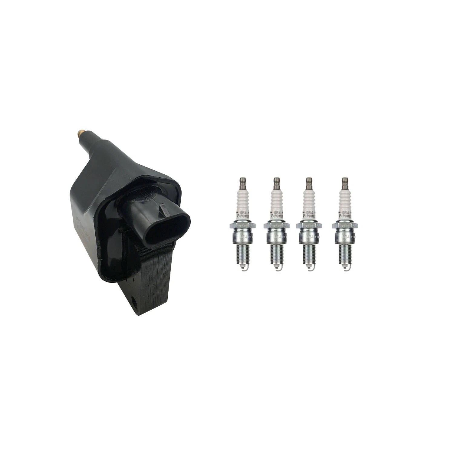 Set of 4 Hitachi Ignition Coils & NGK Spark Plugs for Dakota