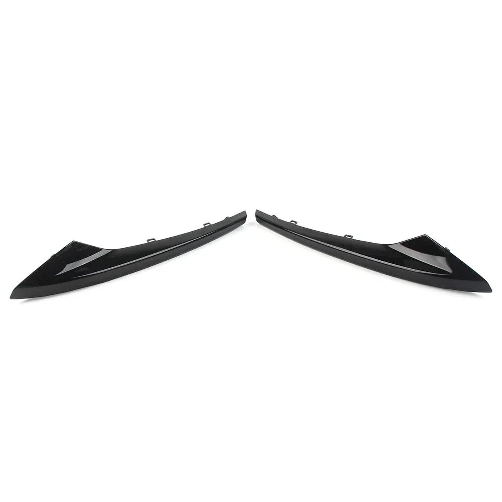 Black Front Bumper Outer Grill Covers for Jaguar XE R-Sport (2015-2019)