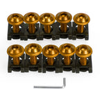 10x Aluminum M6x20mm Screen Bolts & Spring C Clips for Yamaha