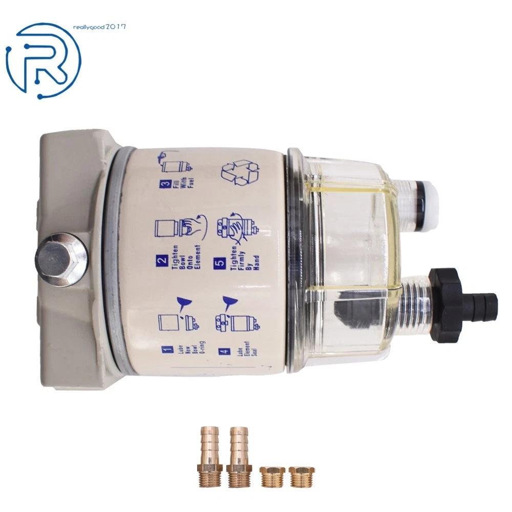 10 Micron Spin-on Fuel Filter / Water Separator for R12T Boat
