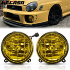 Set of 2 Yellow Lens Fog Lights for Subaru Impreza RS/WRX (2002–2003)