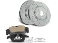 Front Brake Pad and Rotor Kit for Jaguar S Type (2006–2008) ZD763JC