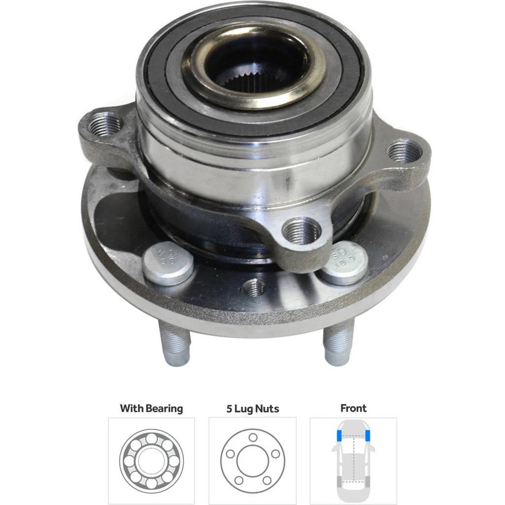 Wheel Hubs for Ford Explorer (2011–2020) Front or Rear 5 Lug with Bearing