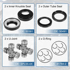 Front Axle Seal and U Joint Kit for Ford F250 F350 Excursion (1998–2004)