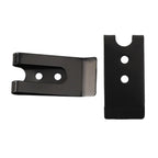 Set of 2 Belt Clip Hooks for Universal Use (57mm x 26mm) Black Coated
