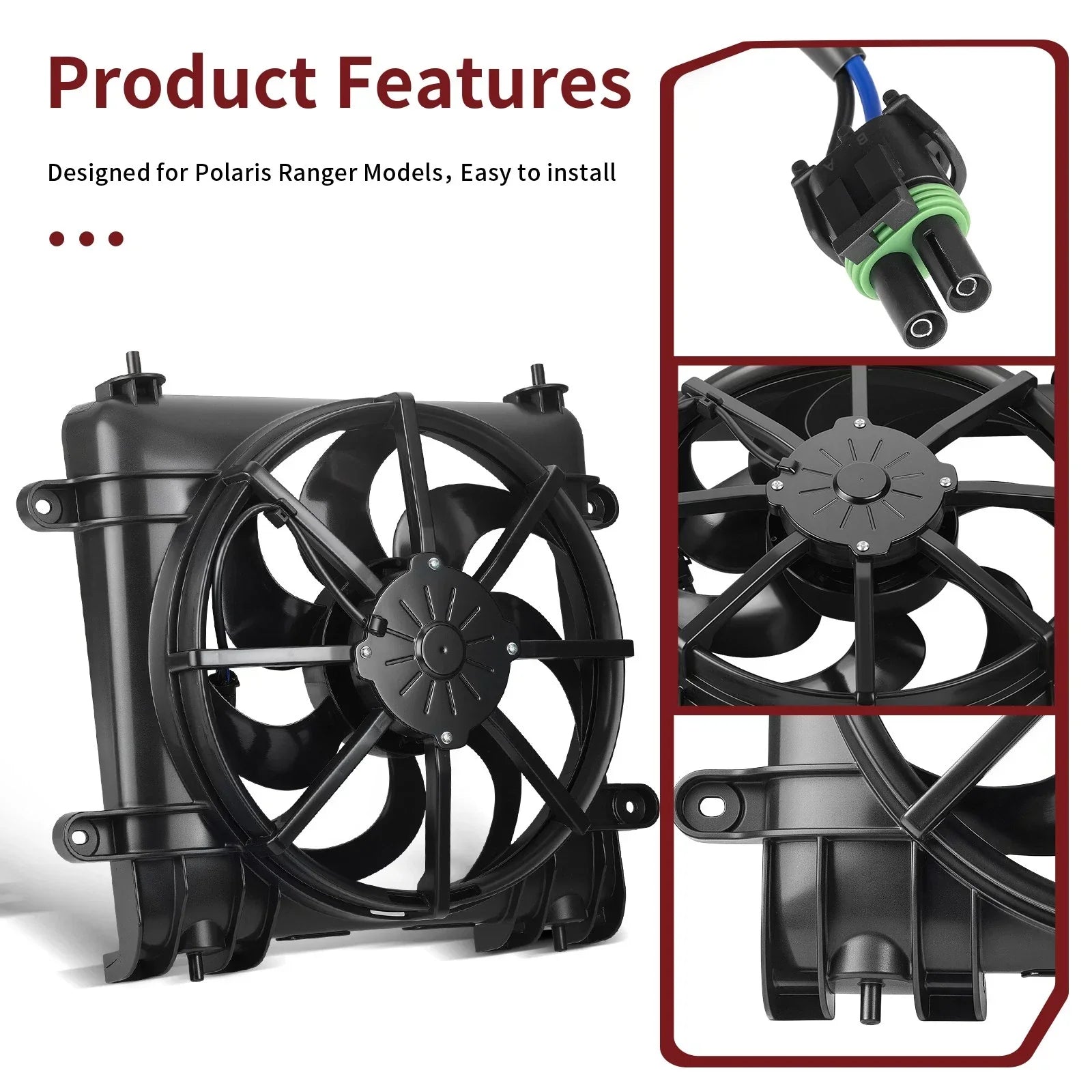 Radiator Fan Assy for Polaris Ranger 570 900 1000 XP (2010–2023)