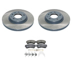 Front Rotors & TRW Pro Ceramic Brake Pads Kit for Fusion MKZ Milan (2006–2012)