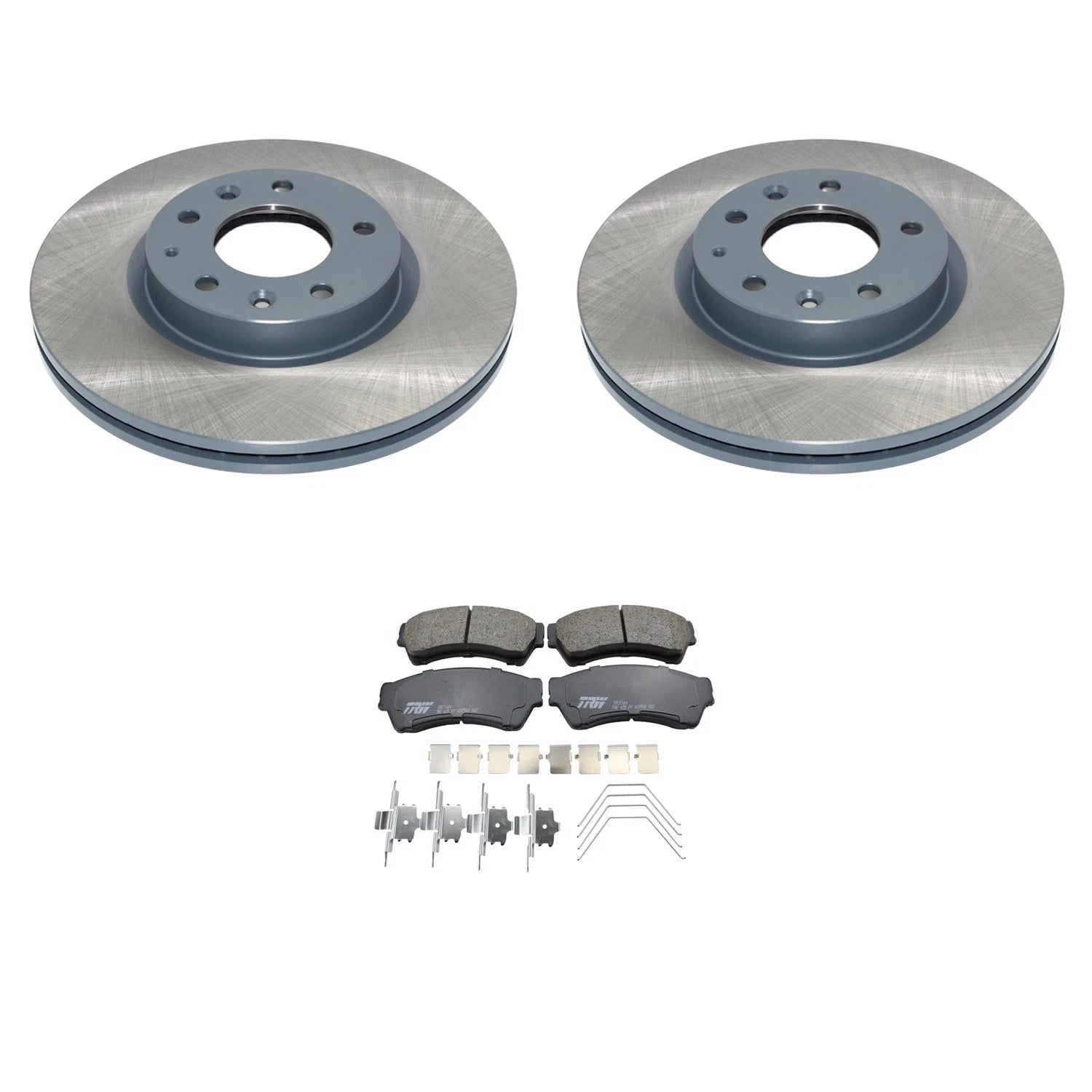 Front Rotors & TRW Pro Ceramic Brake Pads Kit for Fusion MKZ Milan (2006–2012)
