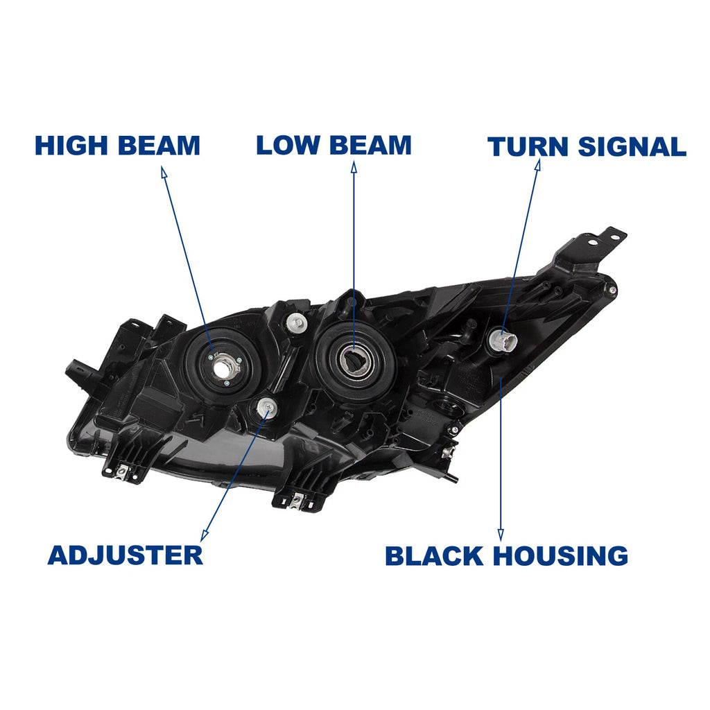 Headlight Assembly Set for Mazda 3 (2010–2013) with Projector