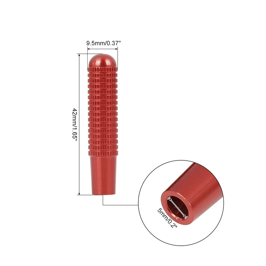 Set of 4 Aluminum Alloy Door Lock Knob Pins Red for Mercedes-Benz 