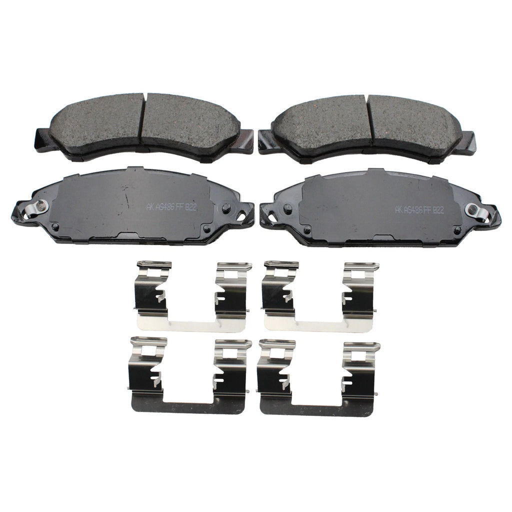 Front Rotors & Akebono ProACT Ceramic Brake Pads Kit for Silverado 1500 (2014–2019)