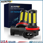 2X LED Fog Driving Light Bulbs for H11 H16 H8 (6000K)
