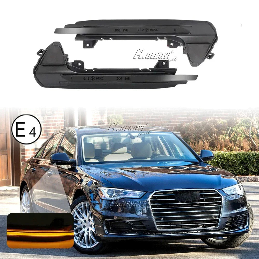 Sequential LED Side Mirror Light Turn Signal for Audi A6 C7 S6 RS6 (2013–2018)