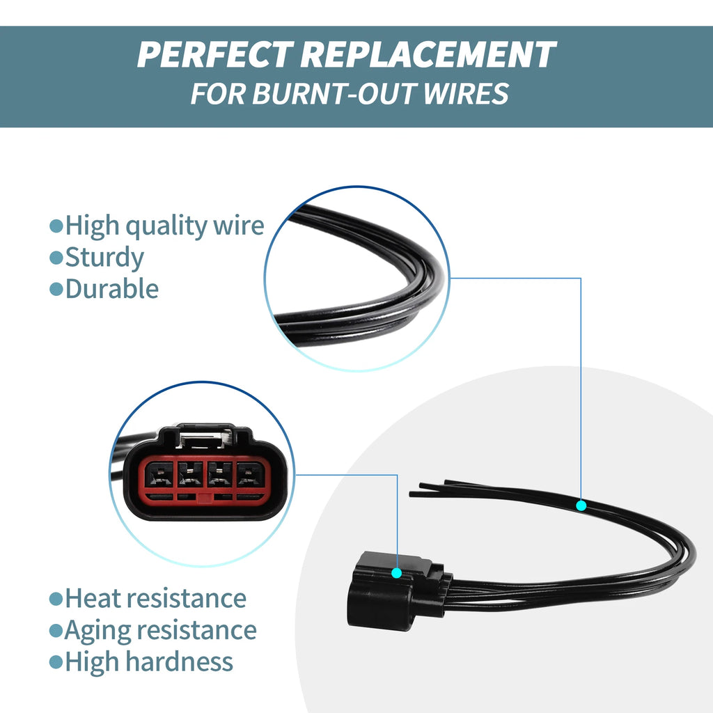 HVAC blower motor resistor wire harness connector for Ford F-150 (2004–2014)