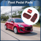 3 Pcs Accelerator Pedal Covers for Suzuki Swift (No Mark, Red)
