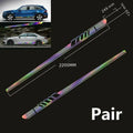 2 x Reflective Car Body Graphics Vinyl Long Stripe Decals Sticker for Car
