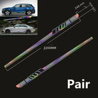 2 x Reflective Car Body Graphics Vinyl Long Stripe Decals Sticker for Car