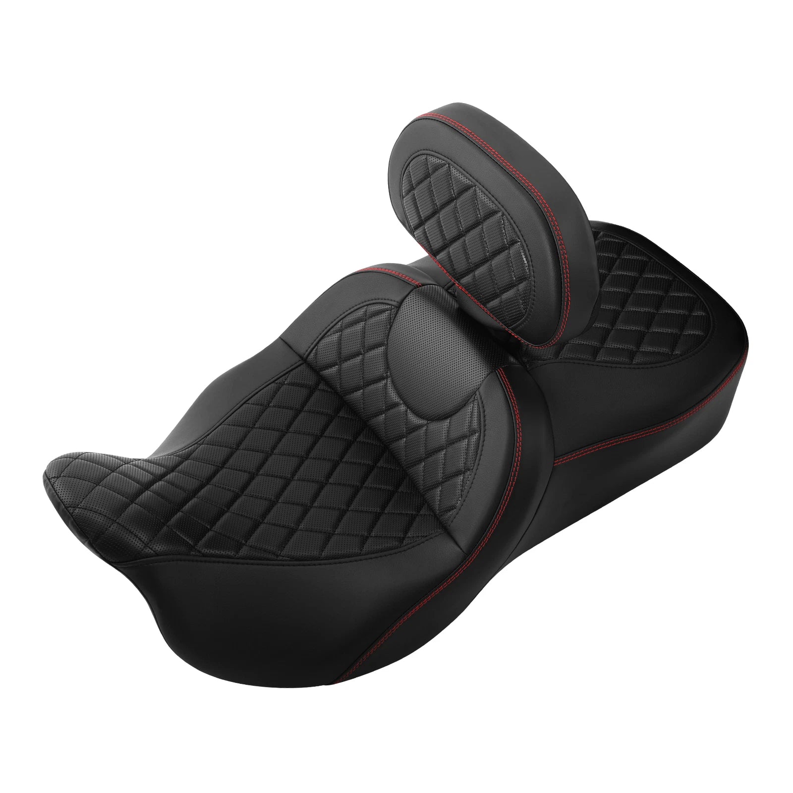 Driver Passenger Seat & Rider Backrest Pad for Harley Electra Glide (2009–2023)
