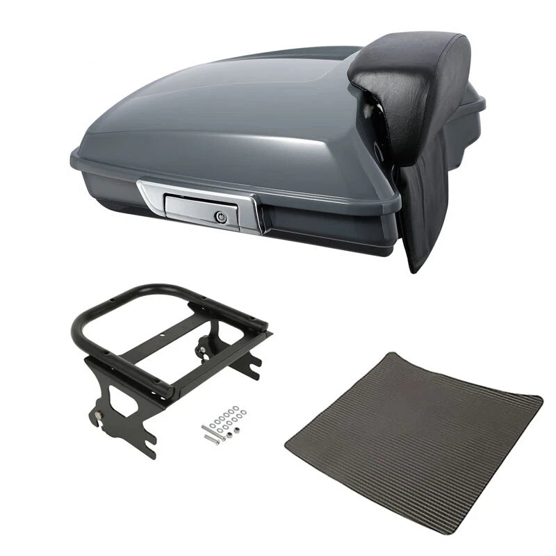 Razor Trunk Pad Mount Rack for Harley Road King (1997–2008) Gunship Gray