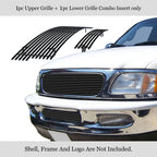 Black Billet Grill Insert Combo for Ford Expedition F-150 4WD (1997-1998)