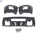 Split Black Front Bumper with Sensor Hole for GMC Sierra 2500 HD 3500 HD (2015–2019)