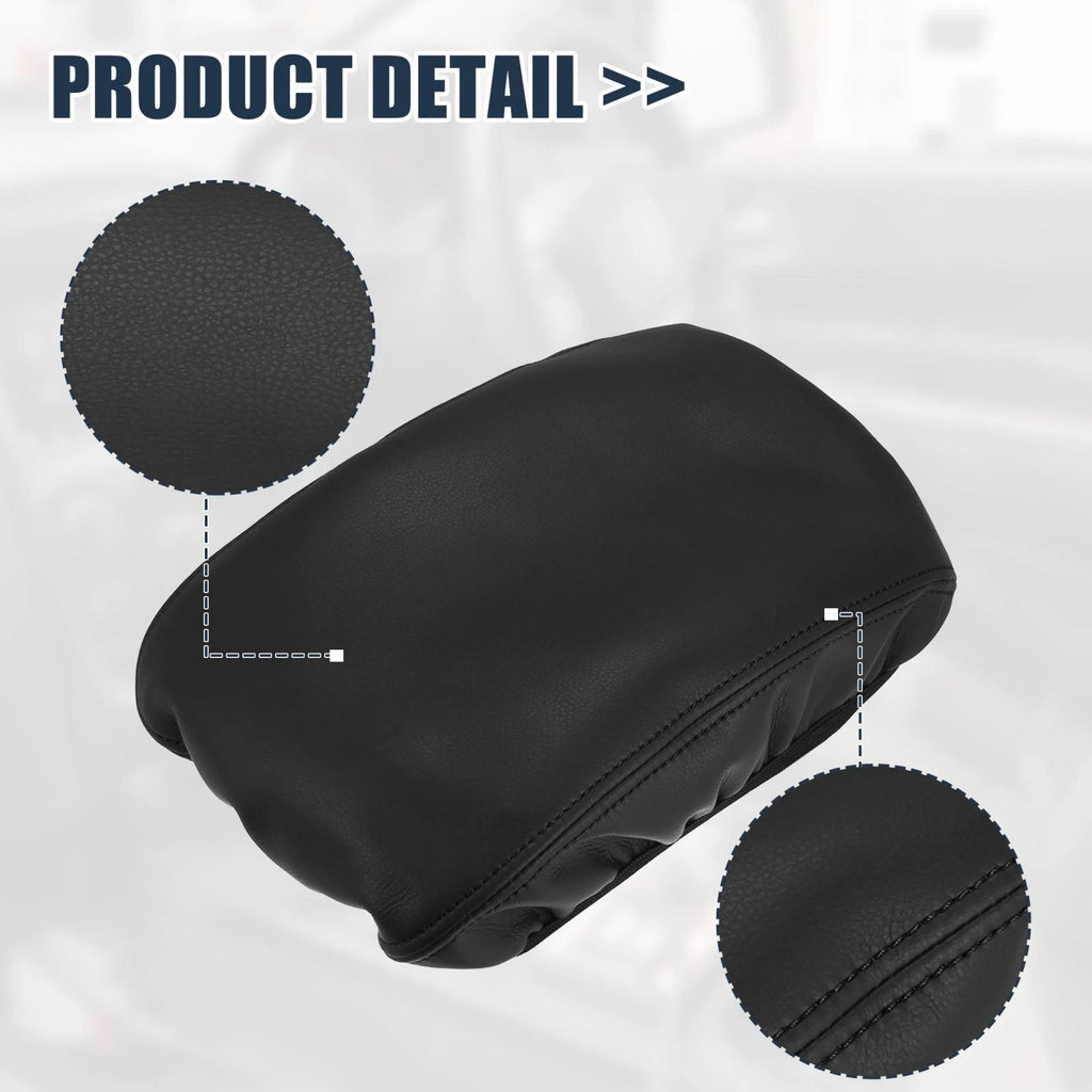 Black Microfiber Leather Armrest Protector for BMW X3 (2011–2017)