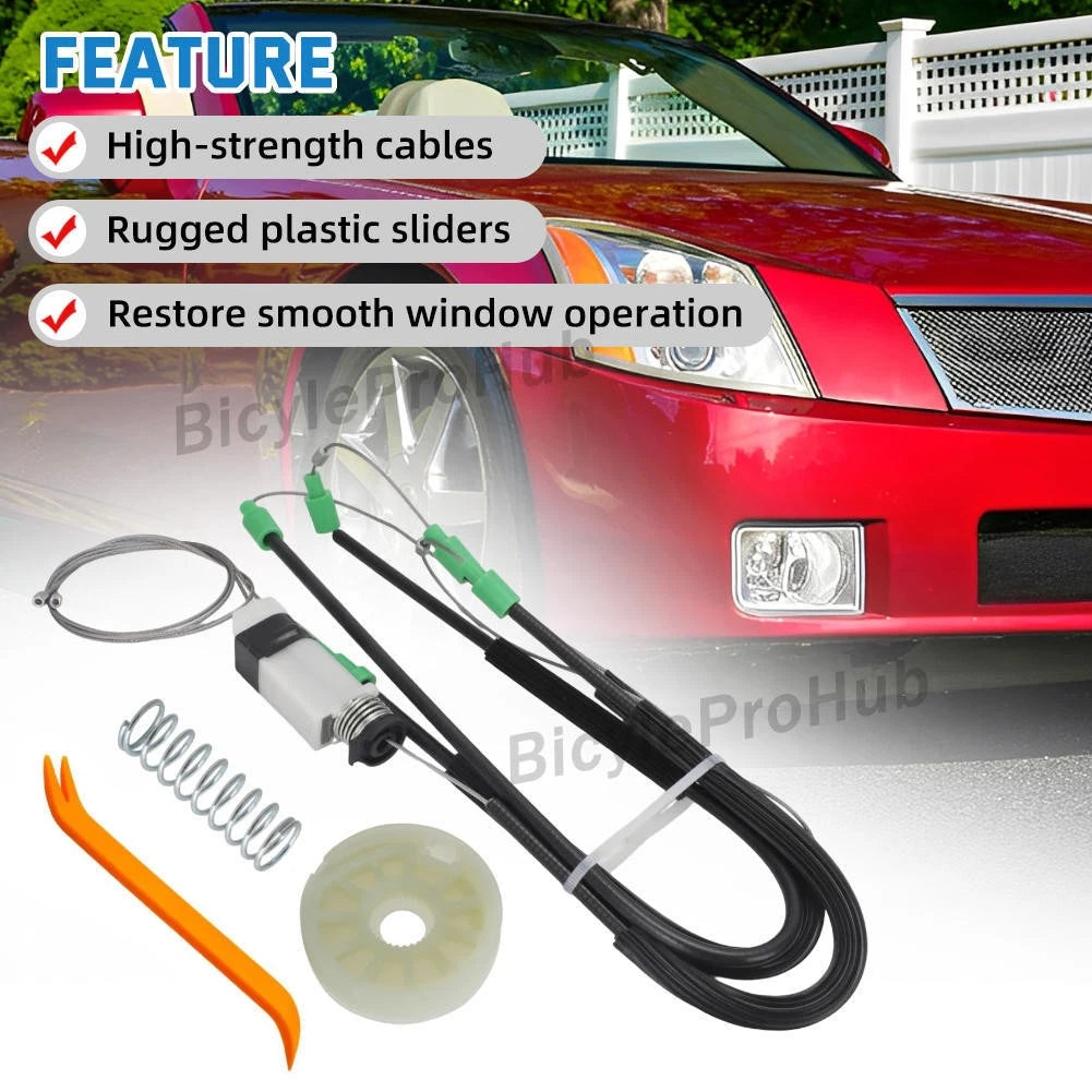 Front Left Window Regulator Repair Kit for Cadillac XLR (2004–2009)