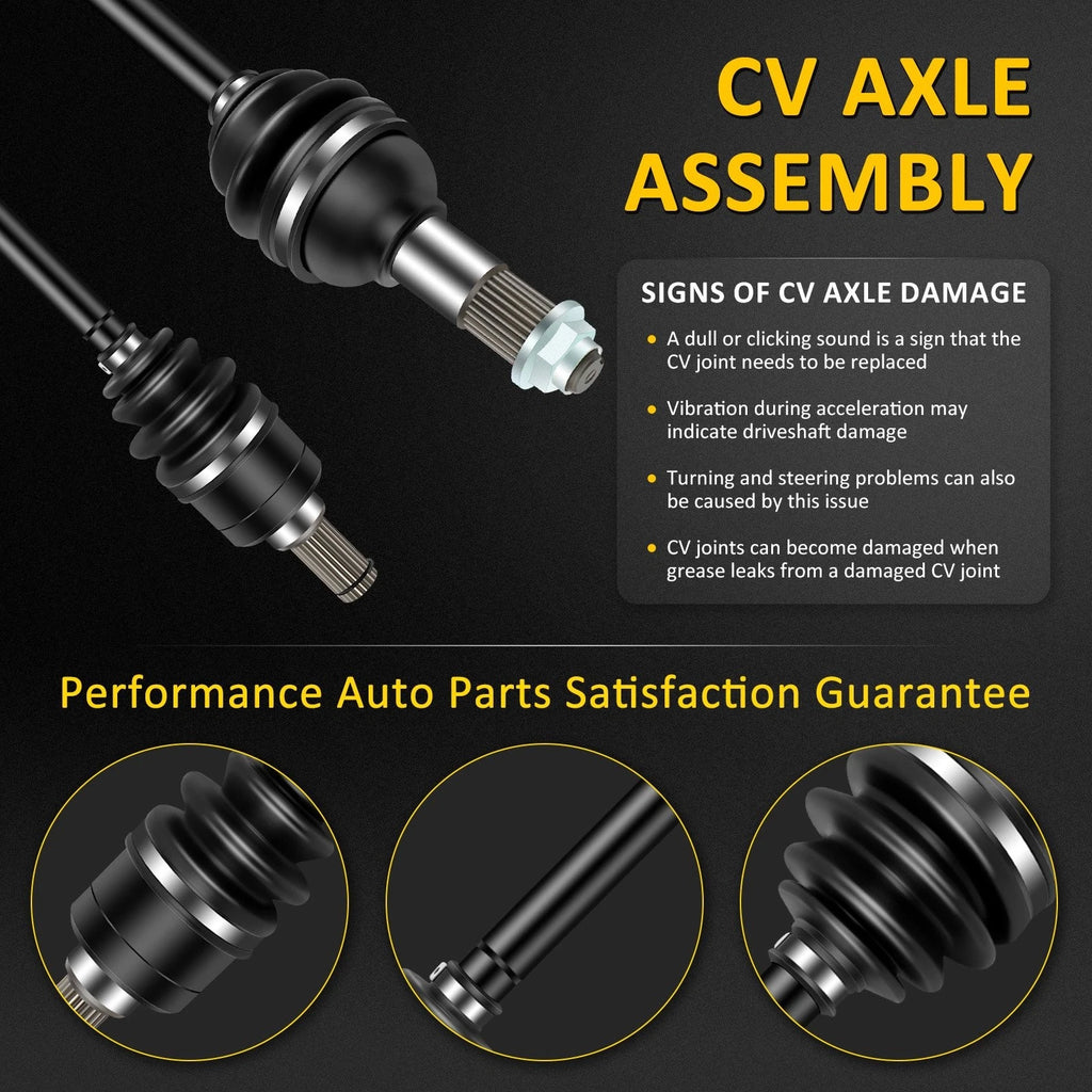 2X Rear CV Axle Shaft Assembly for Yamaha Grizzly 700 (2016–2023)