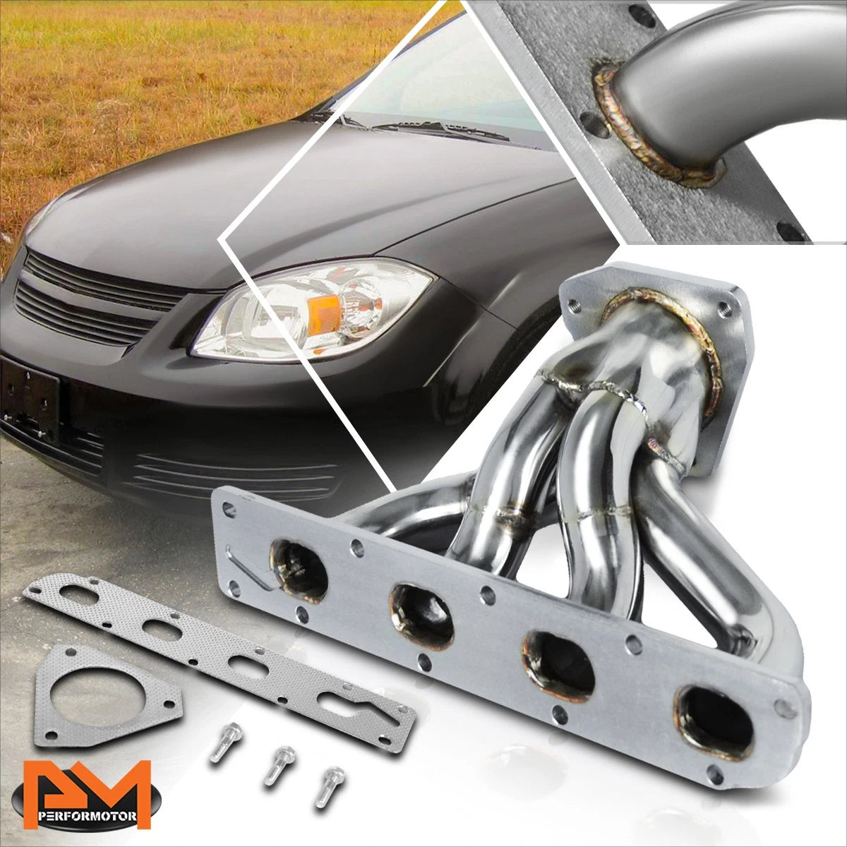 Stainless Steel 4-1 Exhaust Header for Chevrolet Cobalt/HHR, Saturn Ion (2005–2010)