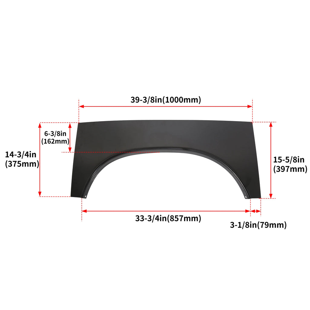 Rear Upper Wheel Arch Repair Fenders Pair for Dodge Ram 1500 2500 3500