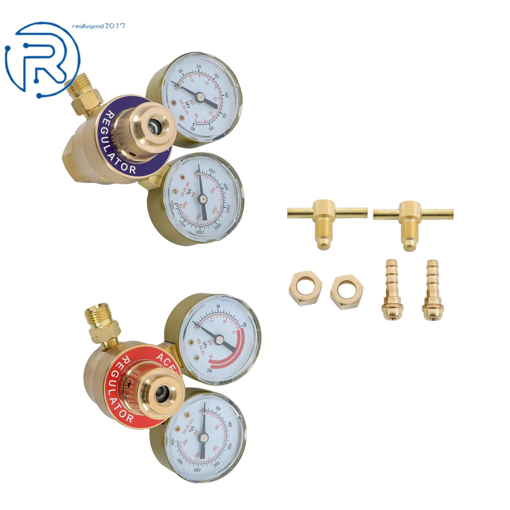 Oxygen Acetylene Dual Gauge Regulator for Welding Cutting Torch (CGA540, CGA200)