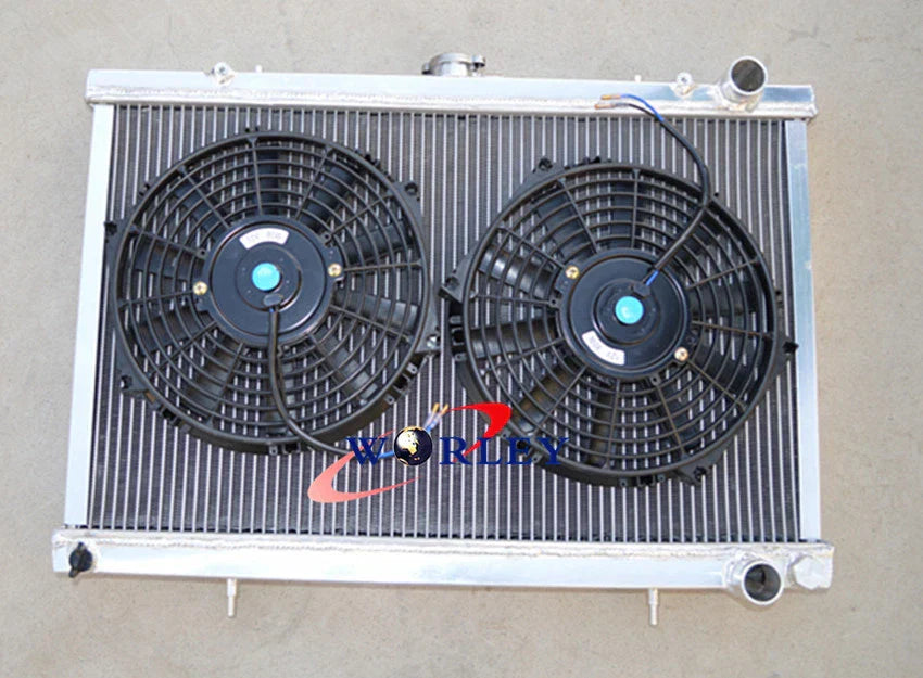 52mm Alloy Radiator & 12" Fan for Nissan Skyline R32/S13 (1989-1994)