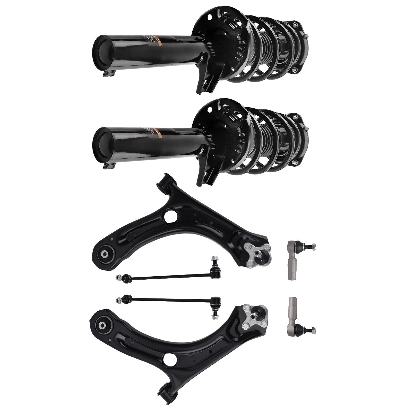 Front Struts w/ Coil Spring Control Arms for VW Beetle (2012–2017) Turbo