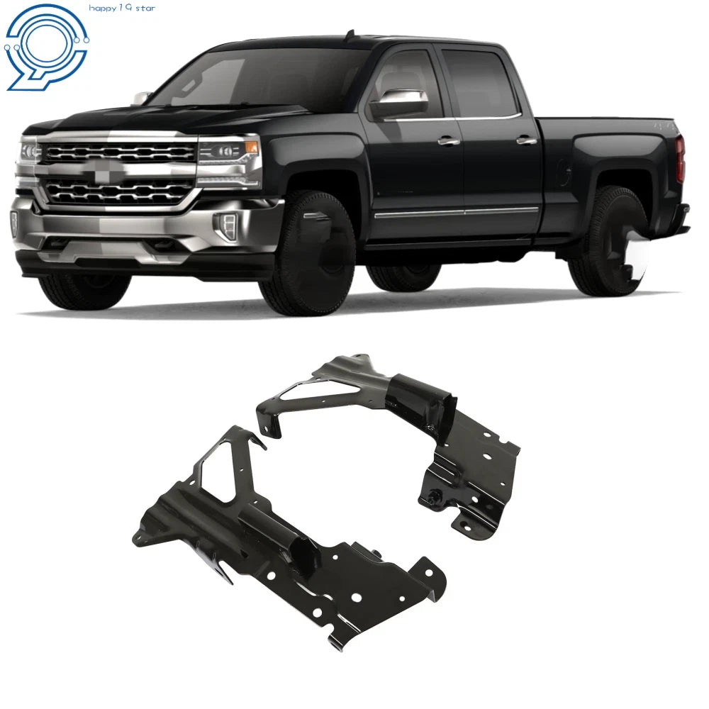 Set of 2 Front Bumper Inner Side Brackets for Chevrolet Silverado 1500 (2016–2018)