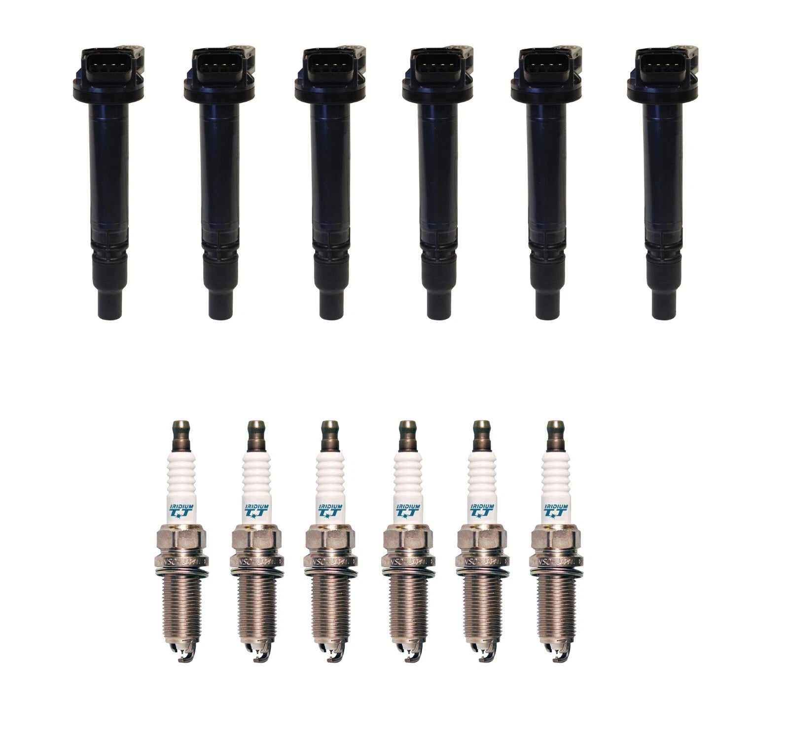 Set of 6 Ignition Coils & 6 Iridium TT Spark Plugs for Lexus 3.5 V6 (2007–2020)